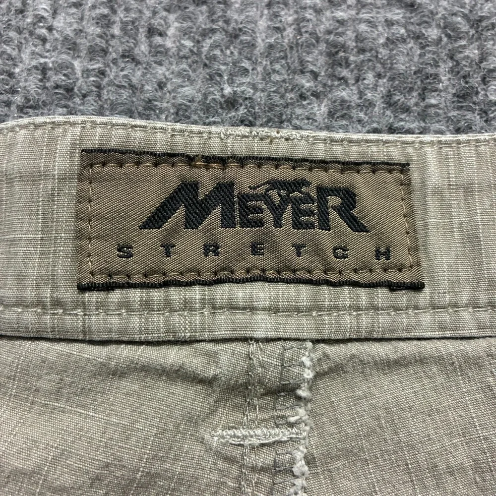 Meyer Mens Chino‎ Pants Size 27 Beige Stretch Flat Front Mid Rise Trouser